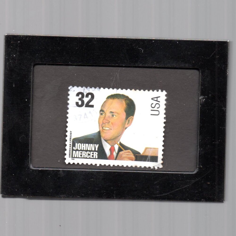 Framed Stamp Art - Johnny Mercer - American Composer